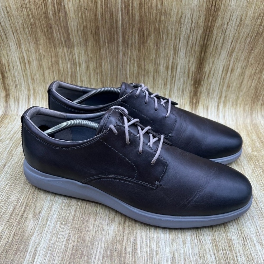 Cole Haan Grand Plus Essex Oxford Men's Size 11.5 Grey Leather Sole Derby C28730